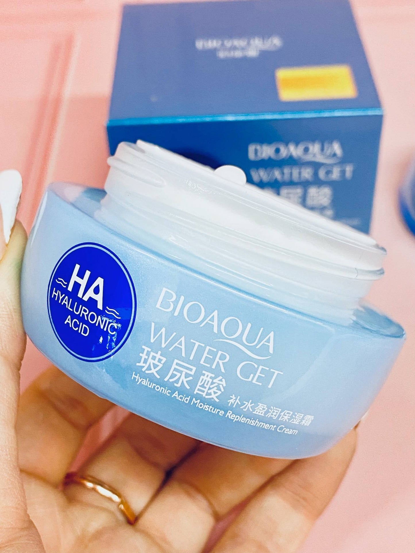 Crema Facial con Ácido Hialurónico Bioaqua – Hidratante, Antiarrugas y Reafirmante