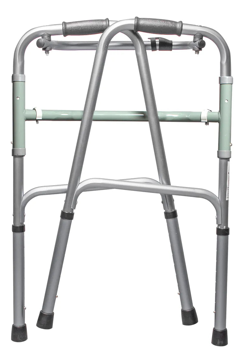 Caminador Ortopédico Plegable Liviano para Adulto – Doble Función Ajustable Gris