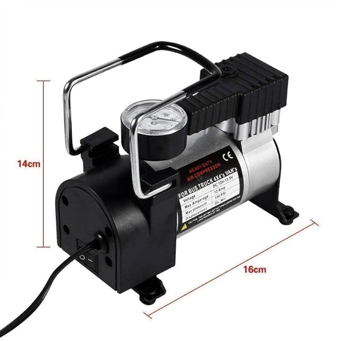 Compresor de Aire Portátil para Carro 12V 100 PSI – Uso Automotriz y Doméstico