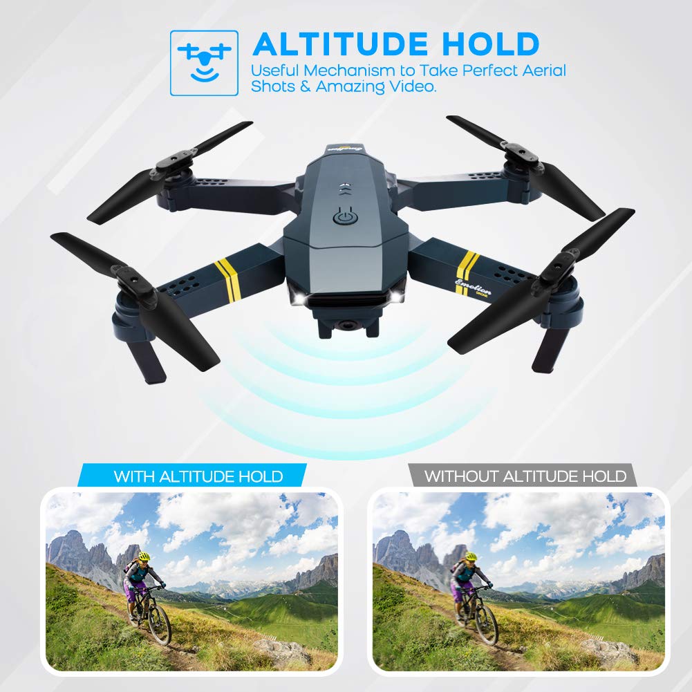 Mini Drone Plegable con Cámara 720P – Control Remoto y Transmisión WiFi