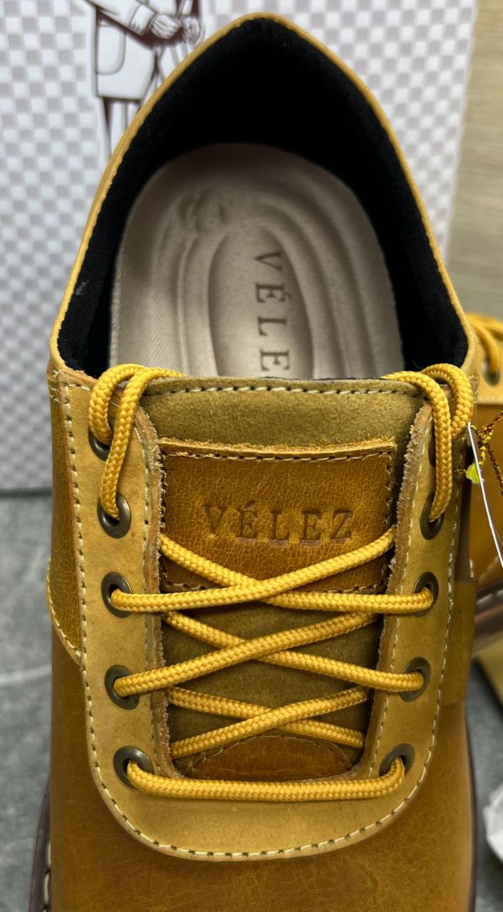 Zapato Casual Velez de Cuero Genuino