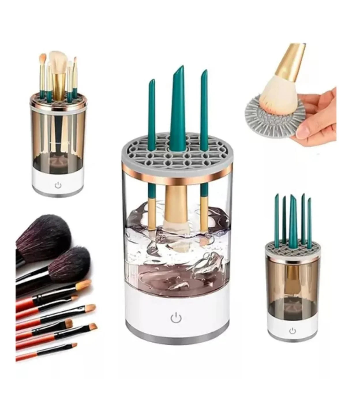 Limpiador Eléctrico de Brochas de Maquillaje – Portátil, Eficiente y Recargable