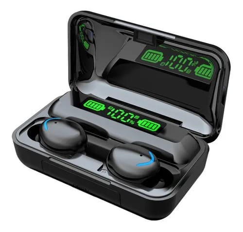 Auriculares Bluetooth F9 con Powerbank y Pantalla Digital – Control Táctil e Impermeables