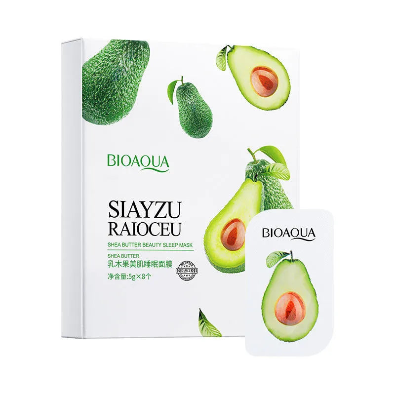 Mascarilla Facial en Cápsulas de Aguacate – Bioaqua (8 unidades)