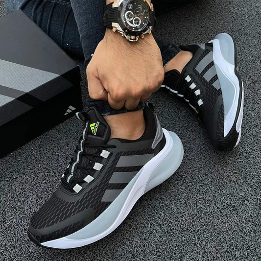 Tenis Adidas Bounce Negro Gris Caballero