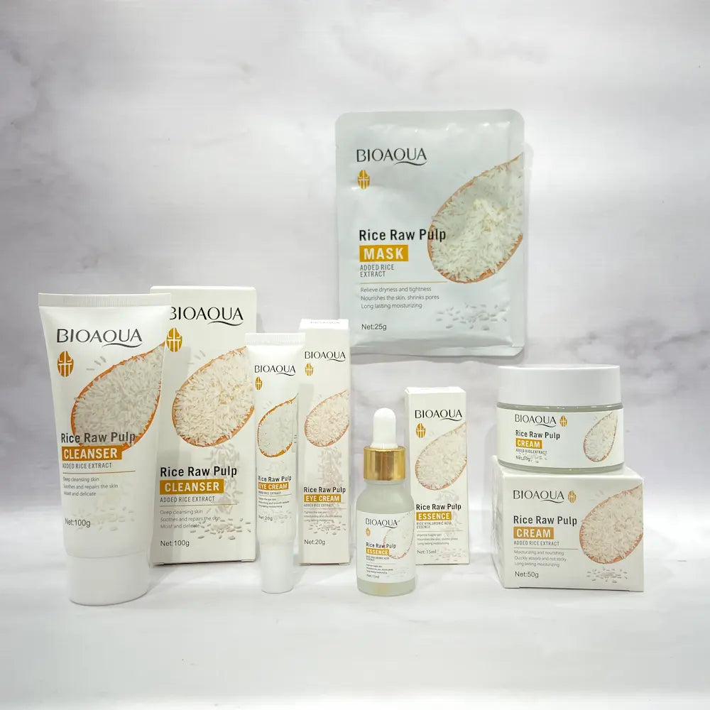 Kit Facial Arroz Blanco – Hidratación y Luminosidad Avanzada