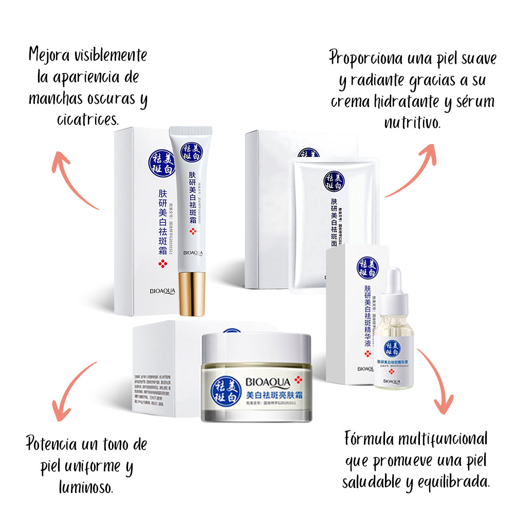 Kit Antimanchas Aclarante Bioaqua – Tratamiento Facial Completo para una Piel Radiante
