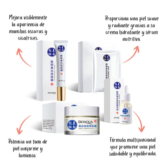 Kit Antimanchas Aclarante Bioaqua – Tratamiento Facial Completo para una Piel Radiante