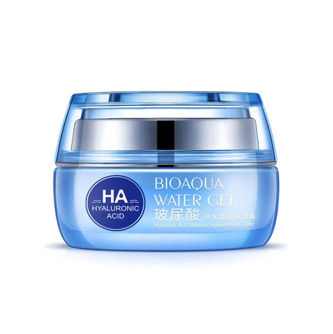 Crema Facial con Ácido Hialurónico Bioaqua – Hidratante, Antiarrugas y Reafirmante
