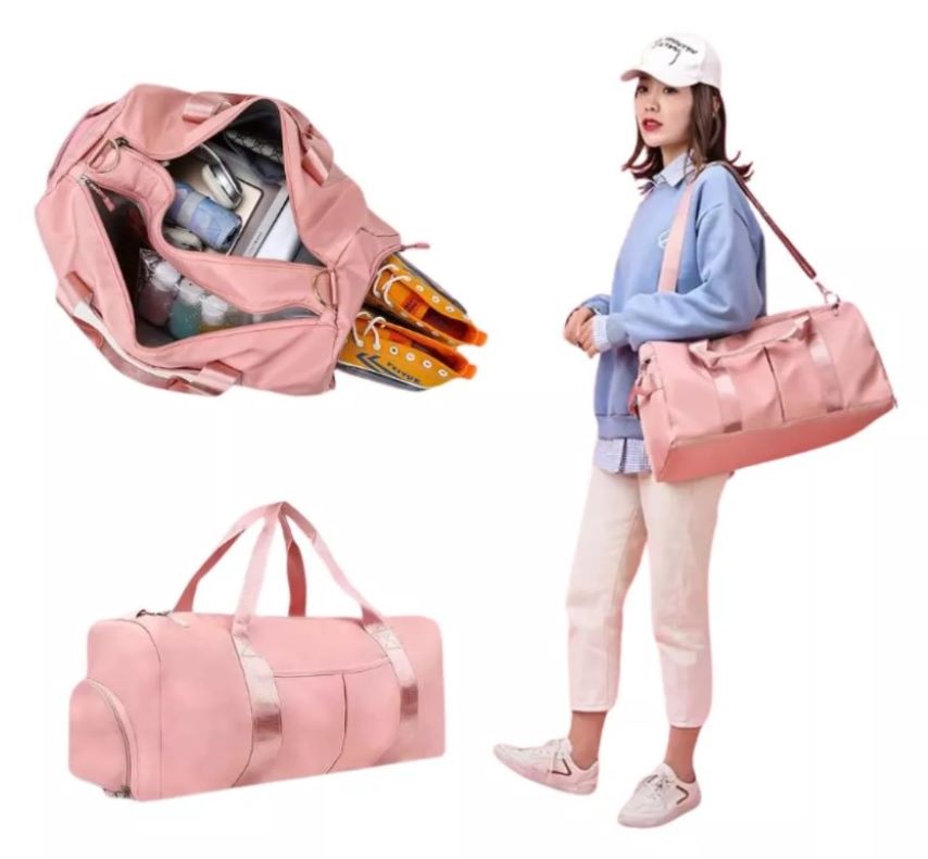 Bolso Deportivo Impermeable Unisex con Compartimento para Zapatos – Ideal para Gimnasio y Viajes