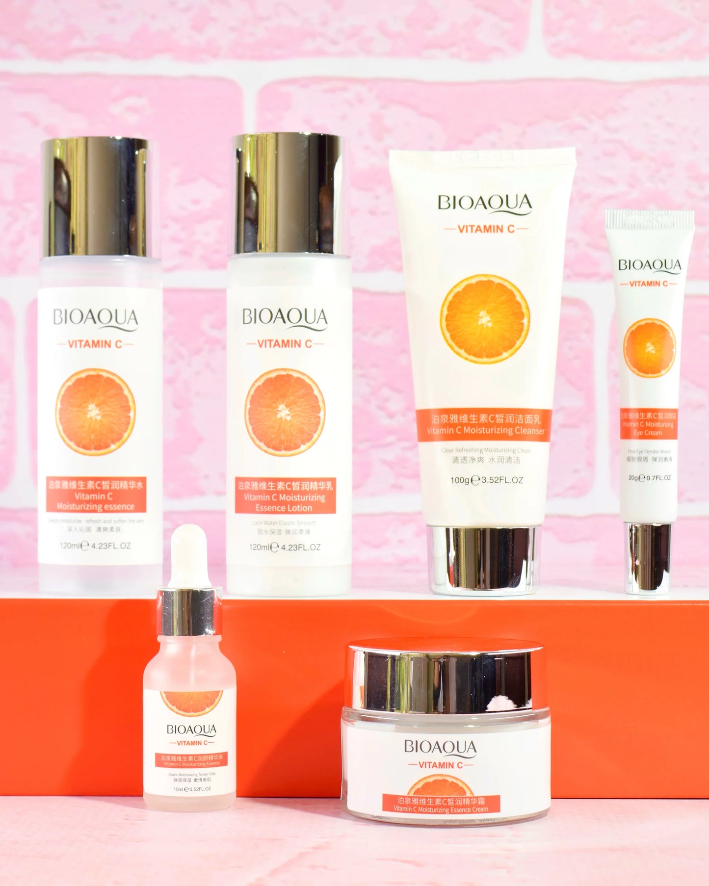 Kit Facial Hidratante VC Bioaqua con Vitamina C – Cuidado Antioxidante e Iluminador