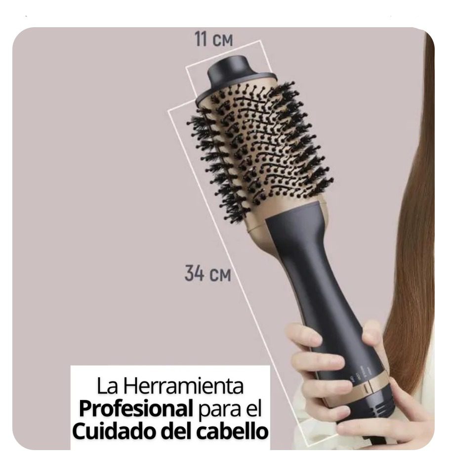 Cepillo Secador y Moldeador Keratin 3D Pro | Voluminizador con Tecnología Iónica y Revestimiento Cerámico