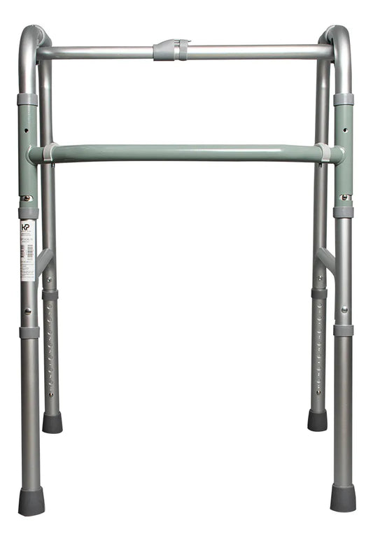 Caminador Ortopédico Plegable Liviano para Adulto – Doble Función Ajustable Gris
