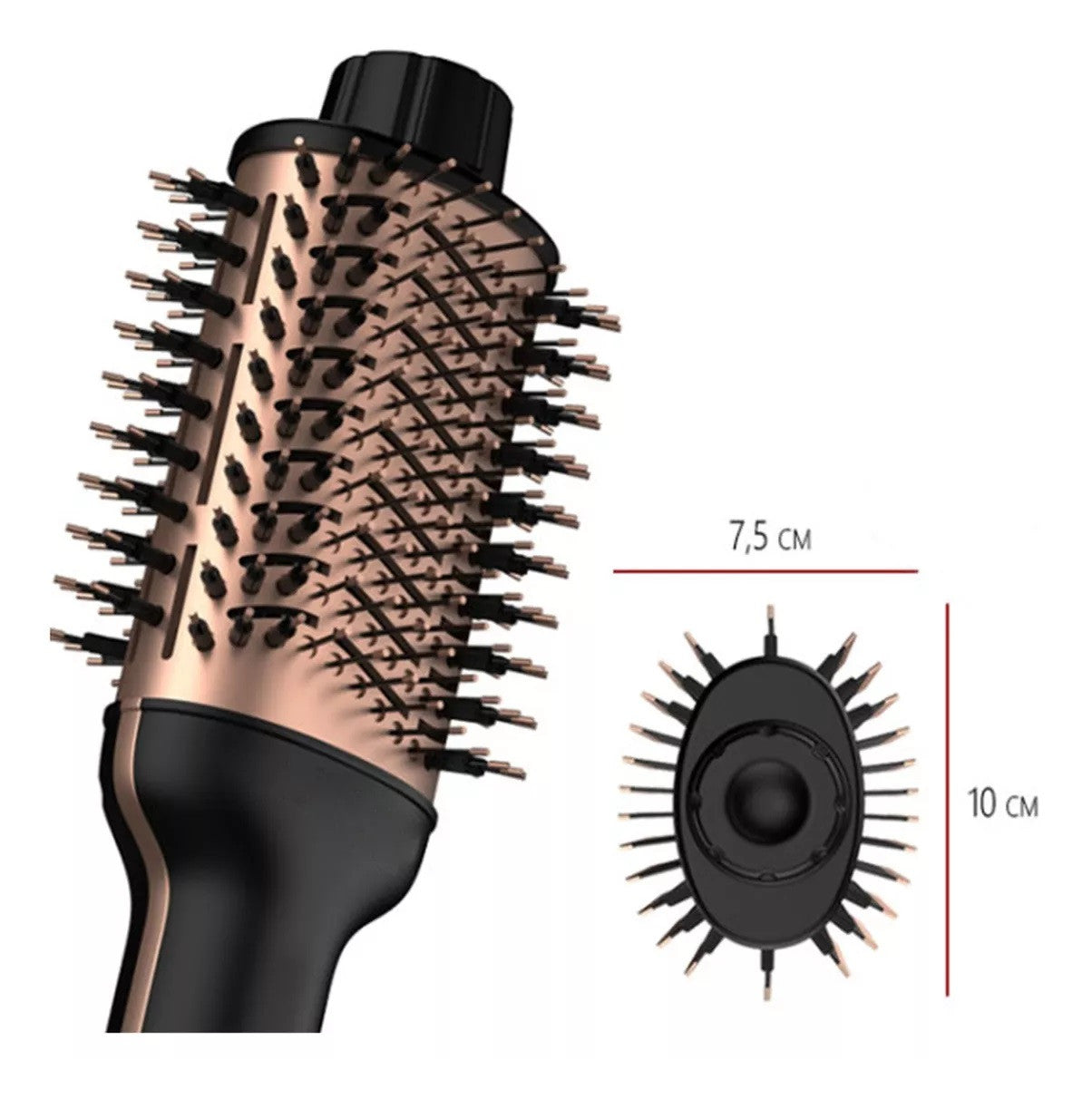 Cepillo Secador y Moldeador Keratin 3D Pro | Voluminizador con Tecnología Iónica y Revestimiento Cerámico
