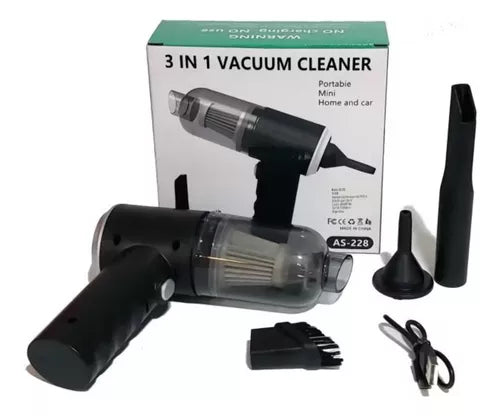 Combo Aspiradora para Carro + Transmisor Bluetooth X8