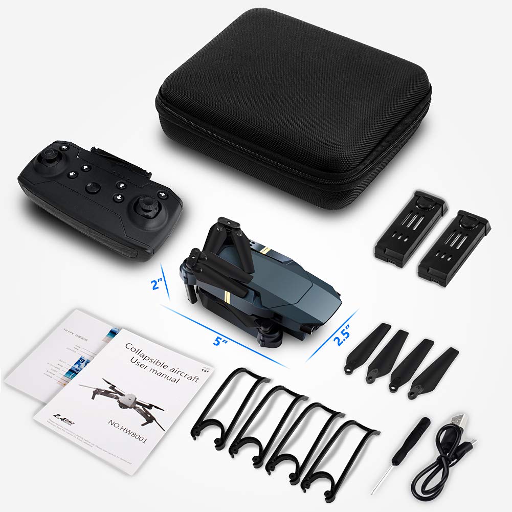 Mini Drone Plegable con Cámara 720P – Control Remoto y Transmisión WiFi