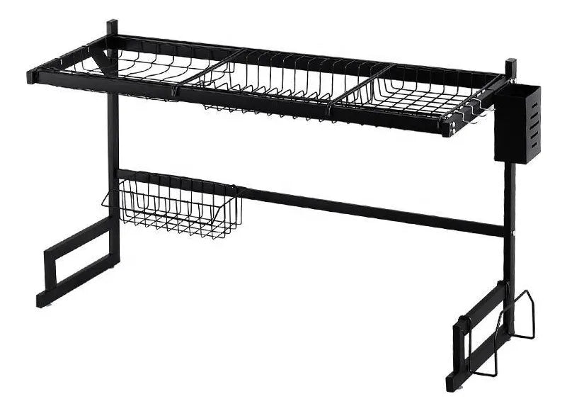 Escurridor de Platos Metálico 85 cm – Triple Nivel, Antideslizante y Resistente a la Humedad