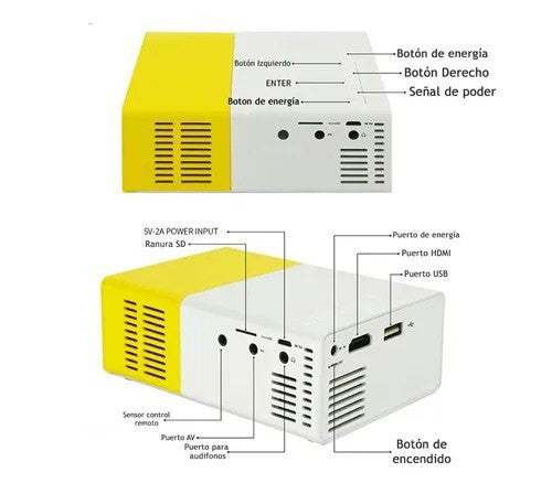Mini Proyector Portátil YG-300