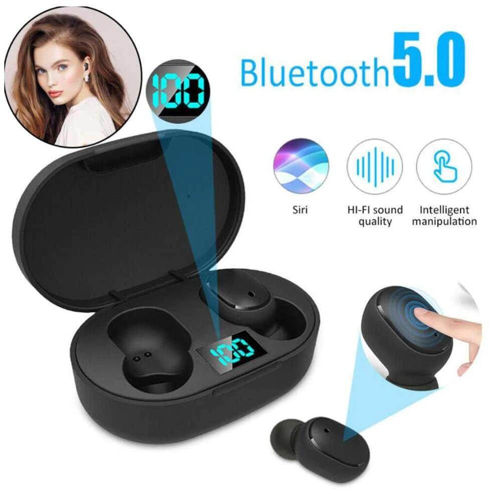 Audífonos Redmi Airdots Bluetooth 5.0 con Pantalla y Estuche Power Bank – Alta Fidelidad y Autonomía Extendida