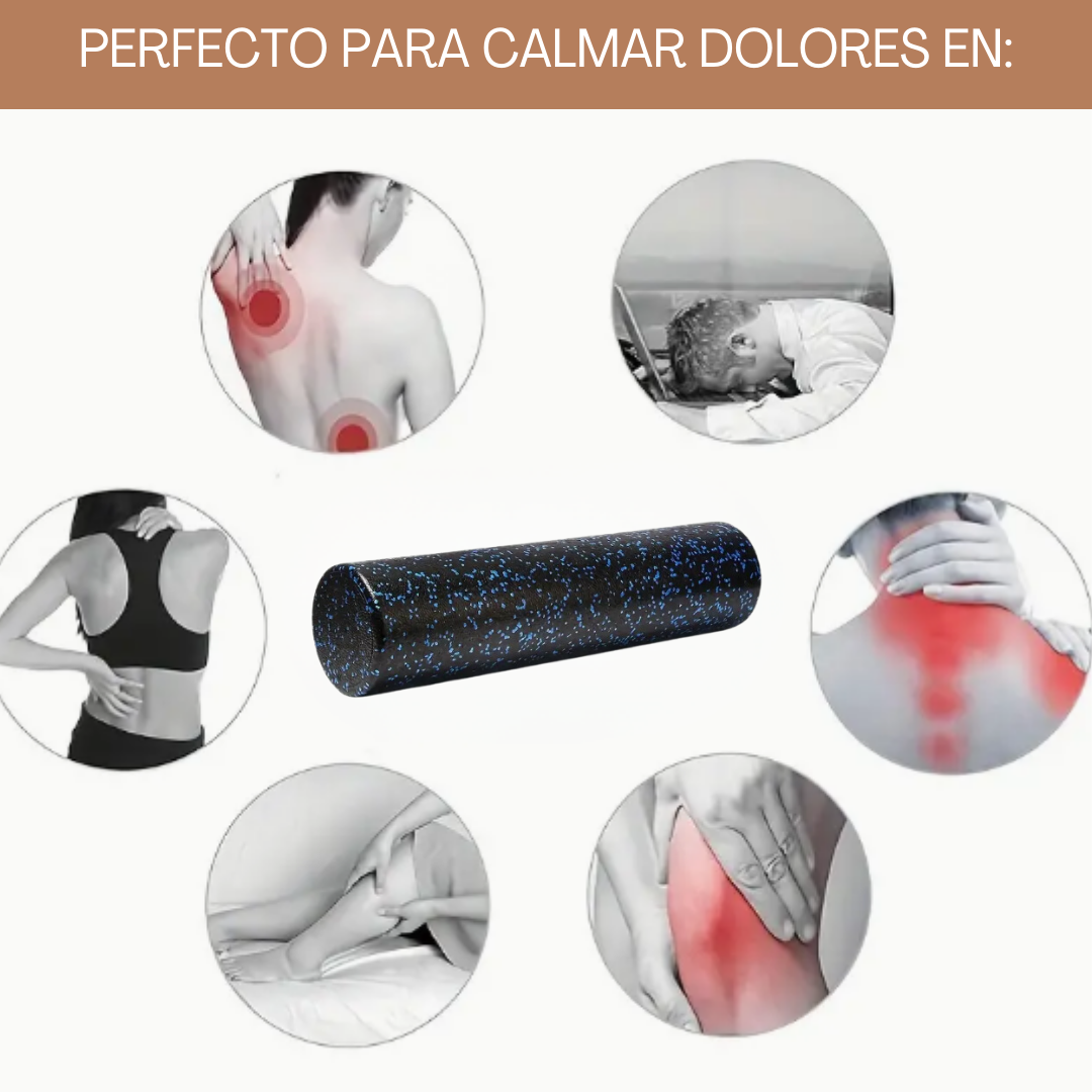 Rodillo Vital Roller para Yoga, Pilates y Masajes – Alta Densidad y Soporte Muscular