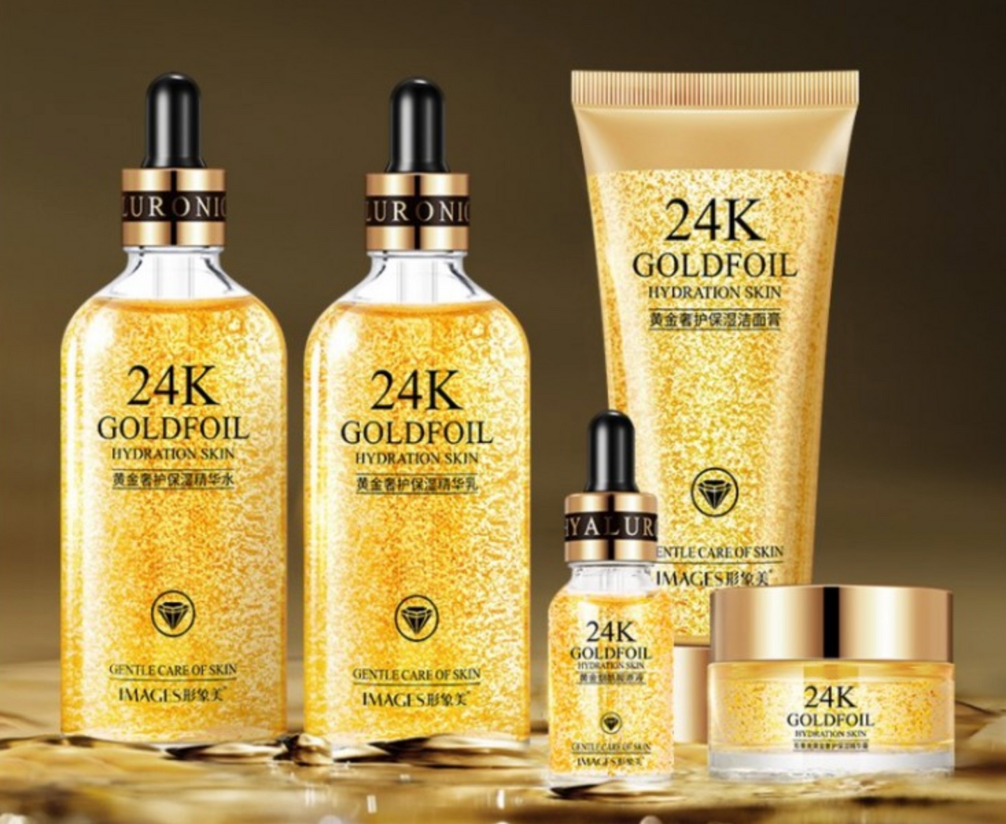 Kit Facial de Lujo 24K Goldfoil Bioaqua Biotez