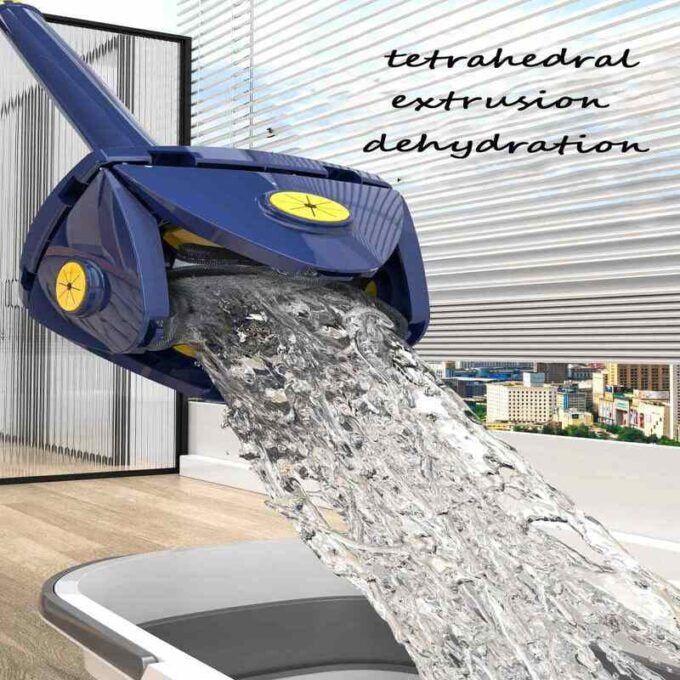 Trapero 360° de Alta Eficiencia con Cabezal Giratorio y Esponja Absorbente