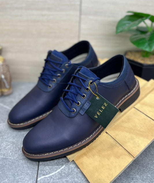 Zapato Casual Velez de Cuero Genuino