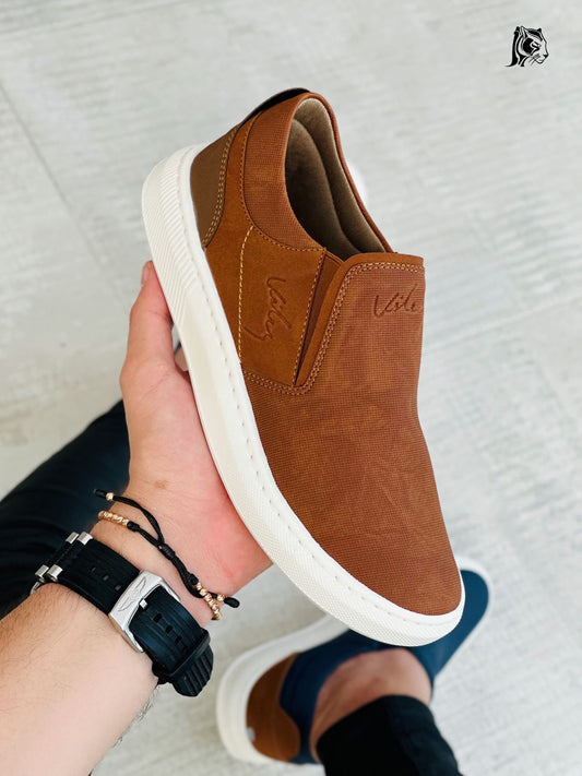 Babuchas Velez para Caballero en Cuero Vegano – Casual y Elegante