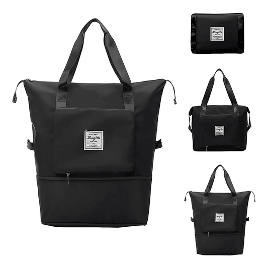 Bolsa de Viaje Plegable y Expandible 3 en 1 – Impermeable, Liviana y de Alta Capacidad