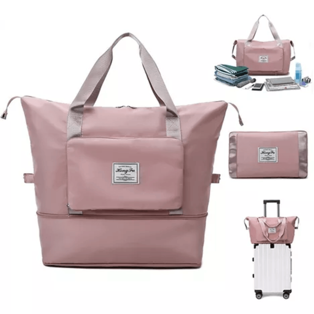 Bolsa de Viaje Plegable y Expandible 3 en 1 – Impermeable, Liviana y de Alta Capacidad