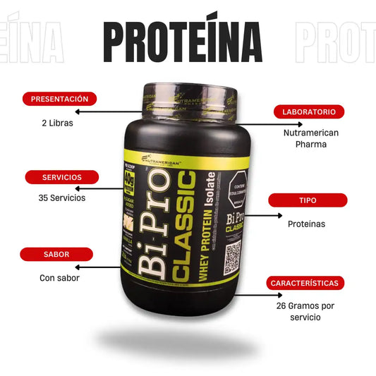 Bipro Complex 2 Lb – Mezcla de Proteína de Suero y Caseína de Alta Calidad