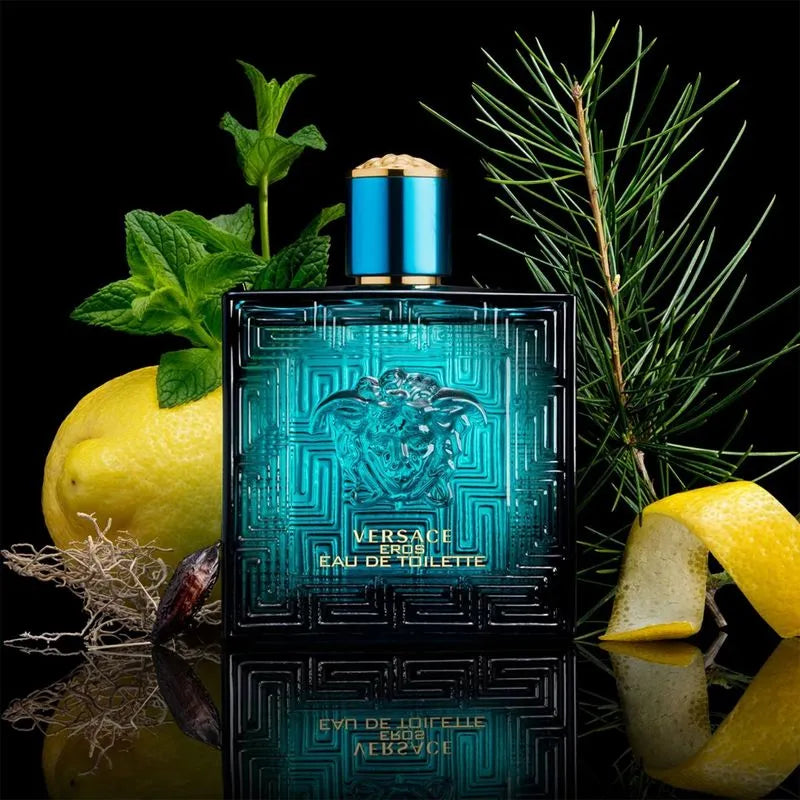 Perfume Versace Eros Eau de Toilette para Hombre 100 ml – Fragancia Amaderada Cítrica