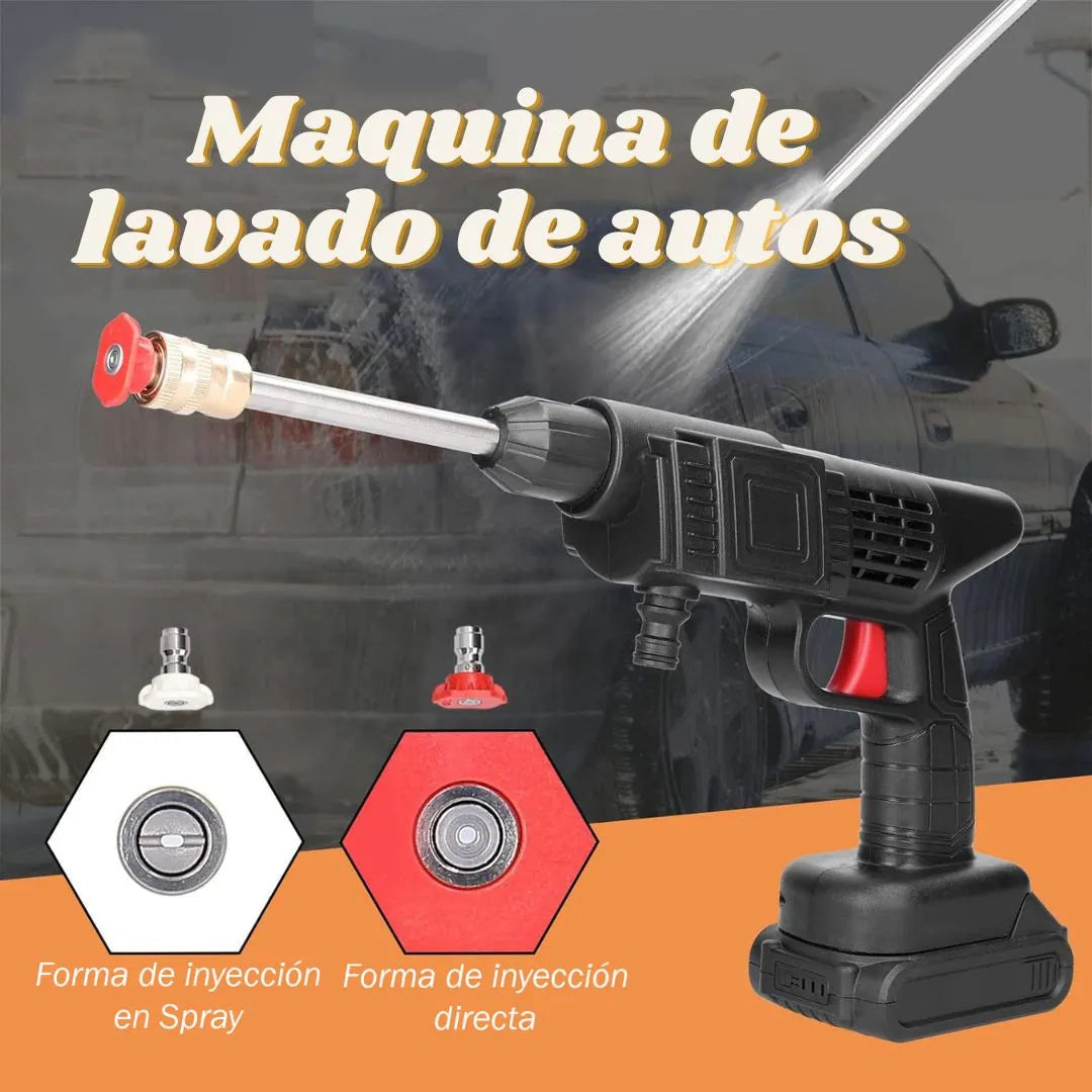 Hidrolavadora Inalámbrica de Alta Presión con 2 Baterías Recargables