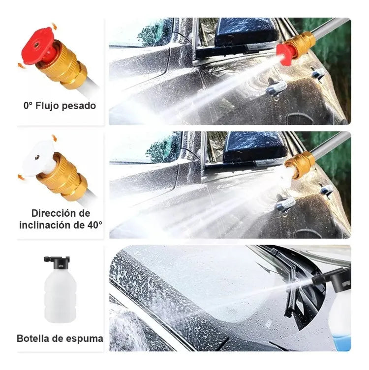 Hidrolavadora Inalámbrica de Alta Presión con 2 Baterías Recargables