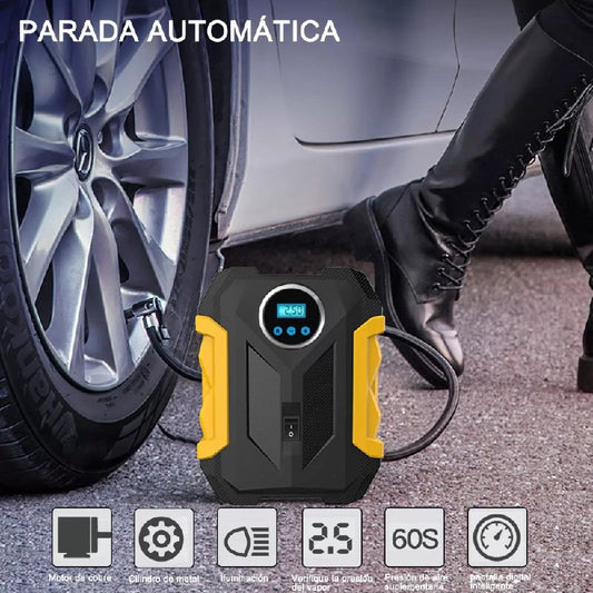Inflador de Llantas Carsun C1399 con Pantalla Digital y Conexión al Encendedor