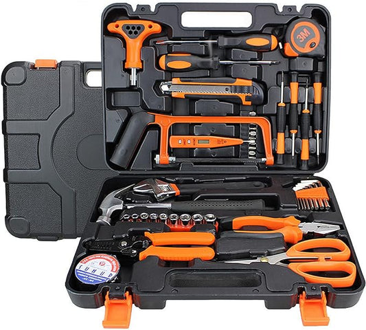 Kit de Herramientas Manuales 45 Piezas con Estuche Profesional – Uso Doméstico y Taller