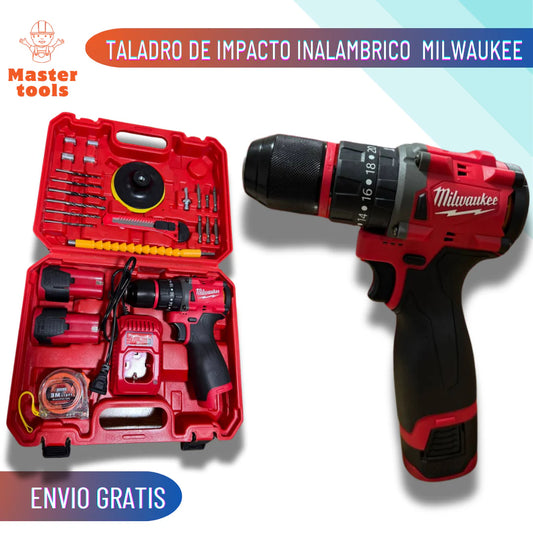 Kit Taladro de Impacto Inalámbrico con Accesorios – 16.8V