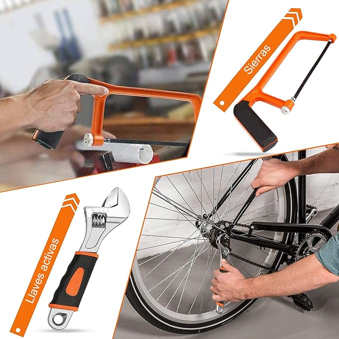 Kit de Herramientas Manuales 45 Piezas con Estuche Profesional – Uso Doméstico y Taller