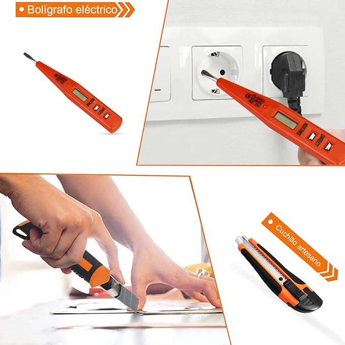 Kit de Herramientas Manuales 45 Piezas con Estuche Profesional – Uso Doméstico y Taller