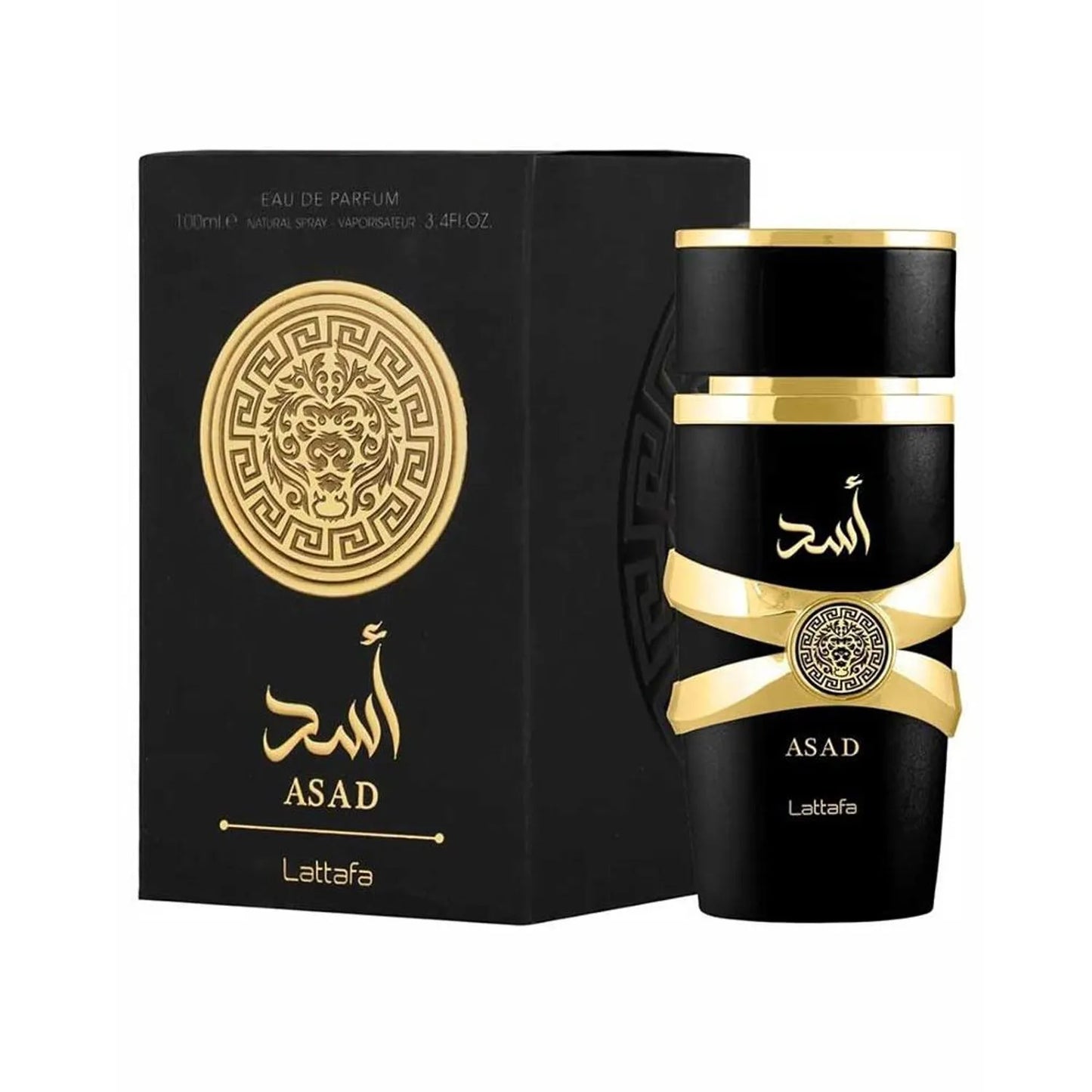 Perfume Asad Lattafa Eau de Parfum Hombre 100 ml – Ámbar, Dulce y Especiado