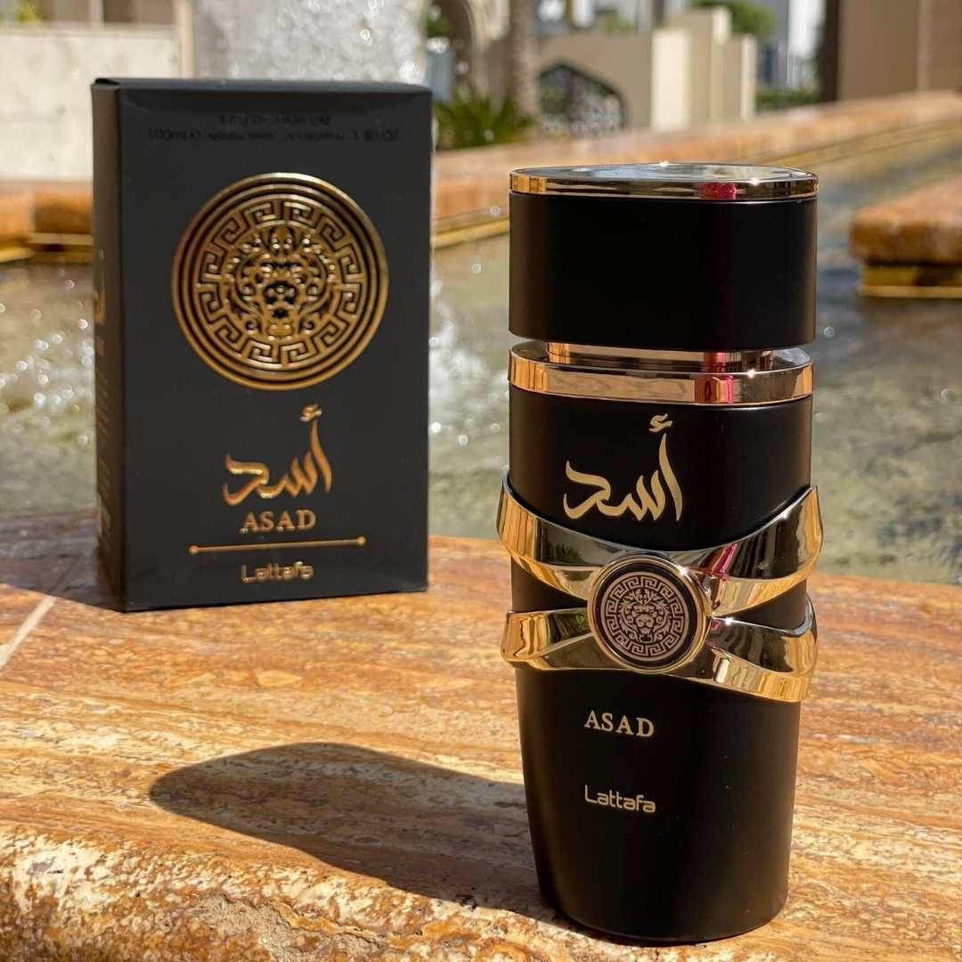 Perfume Asad Lattafa Eau de Parfum Hombre 100 ml – Ámbar, Dulce y Especiado