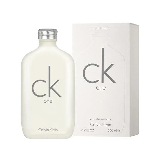 Perfume Calvin Klein CK One Eau de Toilette Unisex 200 ml | Fragancia Cítrica y Refrescante