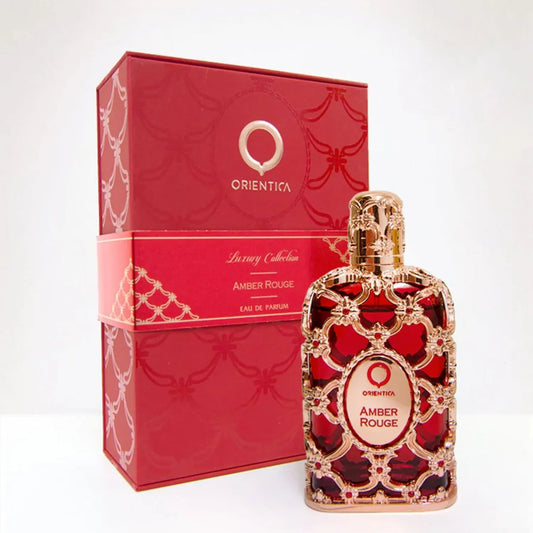 Perfume Orientica Amber Rouge 100 ml EDP – Amaderado, Ámbar y Floral de Lujo
