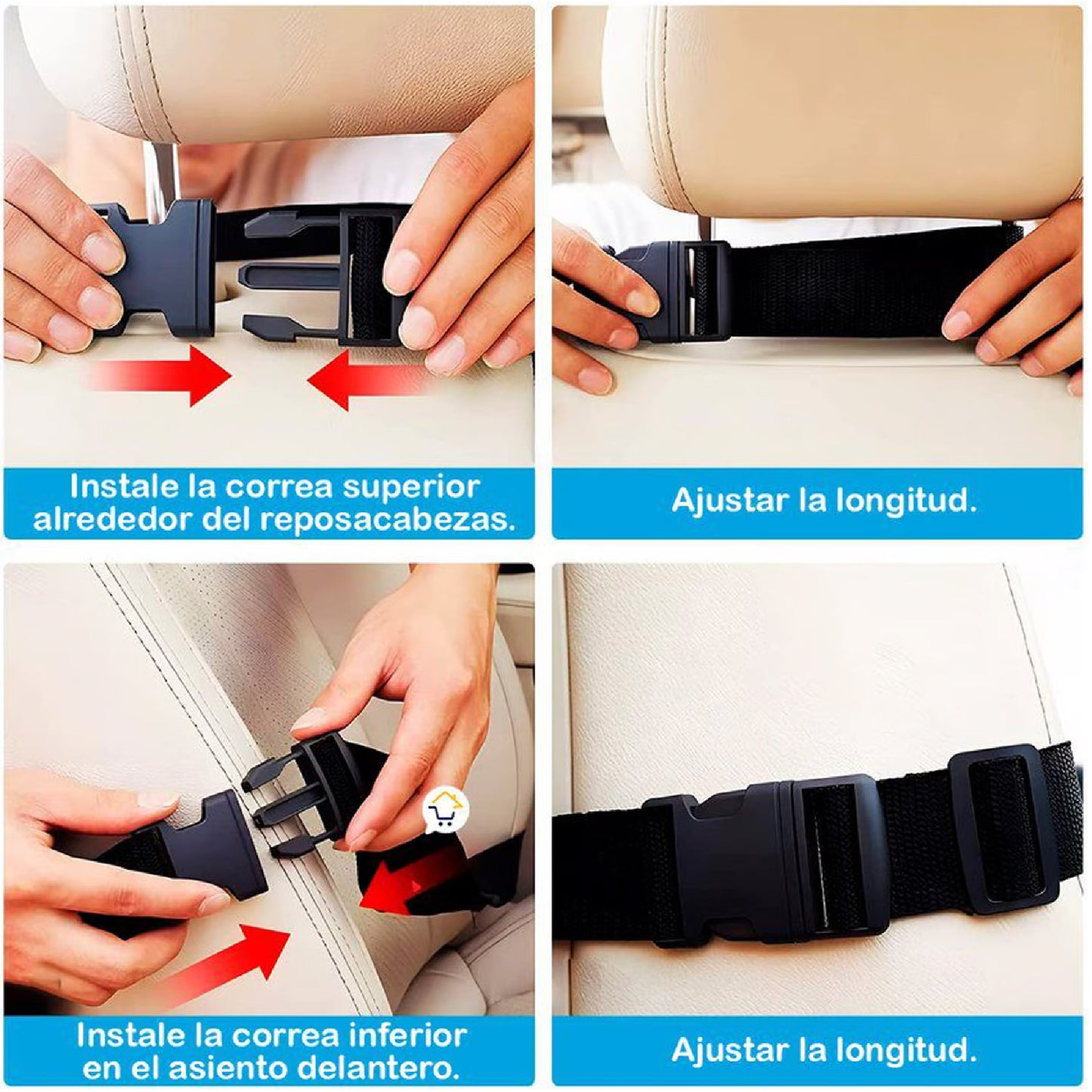 Organizador de Asiento para Vehículo con Múltiples Compartimientos – Impermeable y Resistente