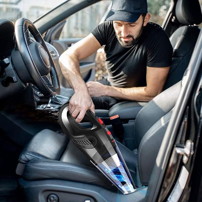 Aspiradora Portátil para Carro con Filtro Lavable y Succión Potente – 70W