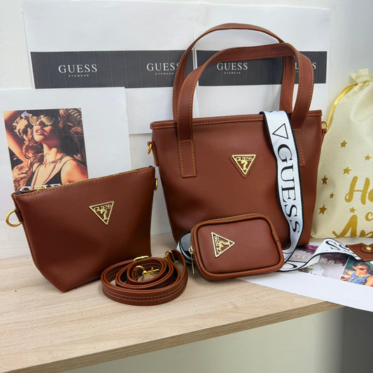 Set de Bolsos para Mujer Guess – Trio Elegante con Acabados Premium