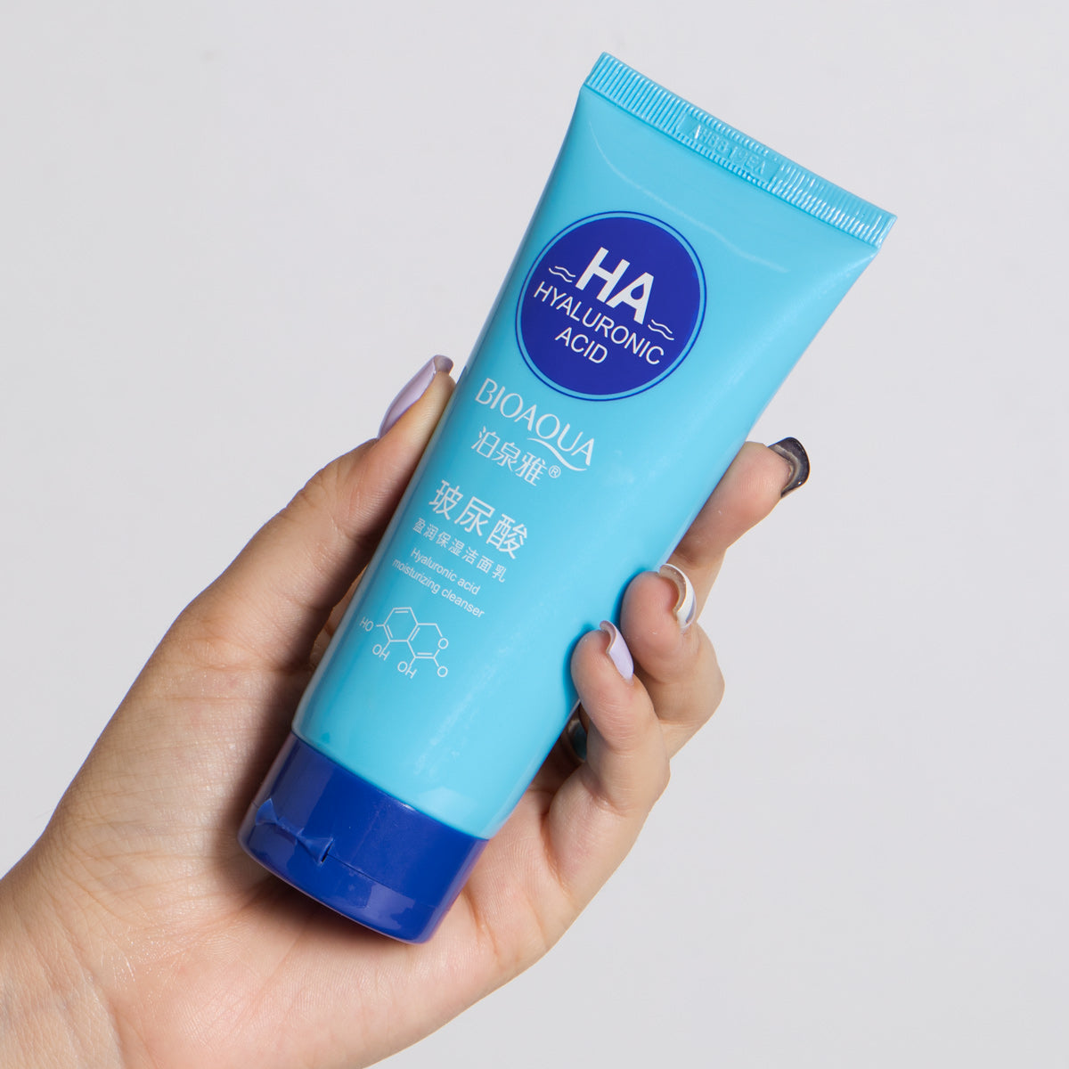 Jabón Facial con Ácido Hialurónico Bioaqua – Hidratación Profunda y Antiedad
