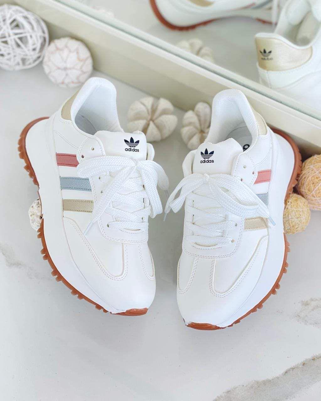 Tenis Adidas Retro Blanco Dama | Suela Antideslizante | Calidad Premium
