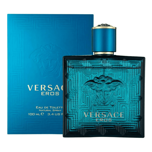 Perfume Versace Eros Eau de Toilette para Hombre 100 ml – Fragancia Amaderada Cítrica