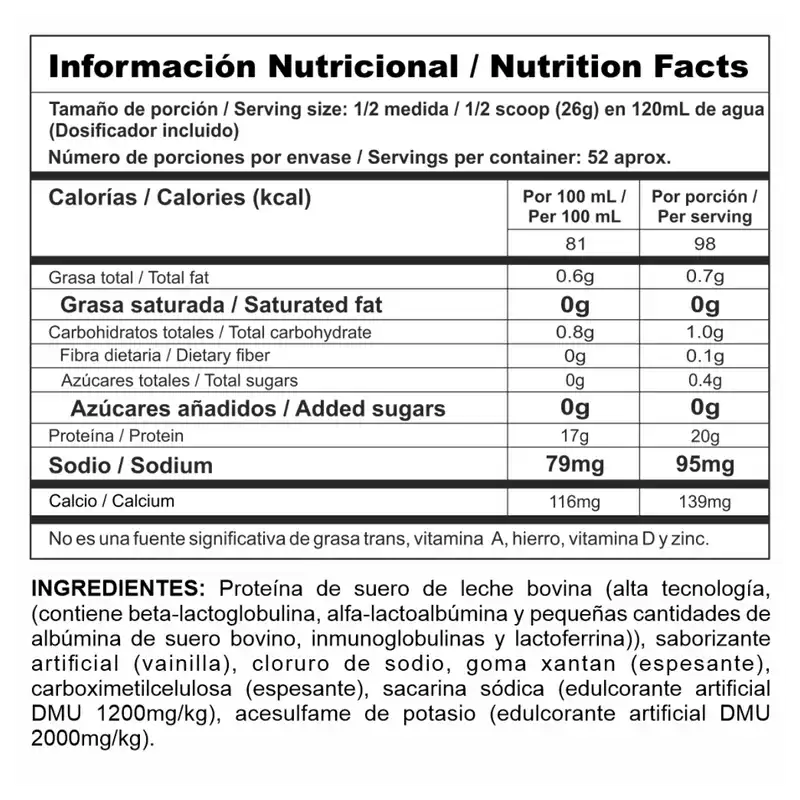 Bipro Classic 3 Lbs – Proteína de Suero de Alta Pureza